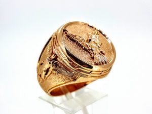 Vyriškas žiedas Nr.54 (iš raudono, geltono arba balto aukso)